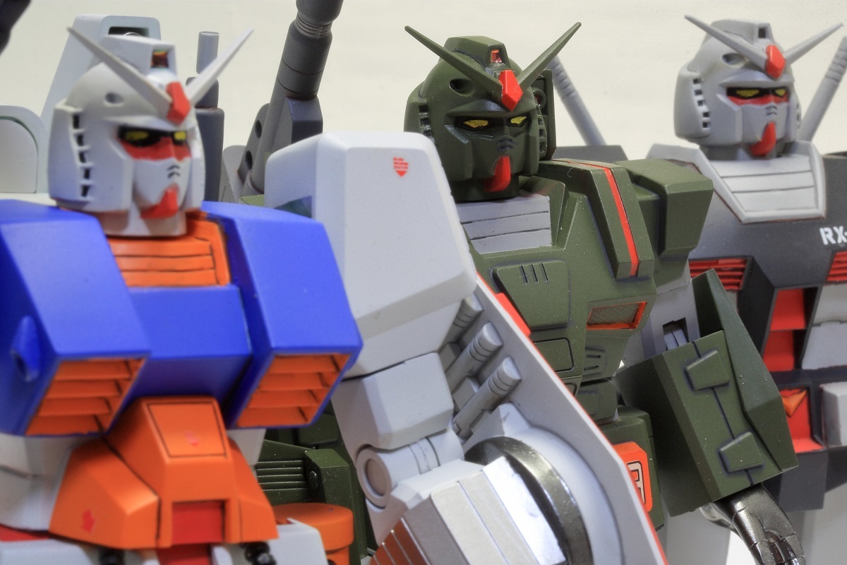 1/144 「MSV」旧キット ガンダムタイプ3体セット 塗装済み完成品 1⁄ 1/144 「MSV」旧キット ガンダムタイプ3体セット 塗装済み完成品 1⁄
