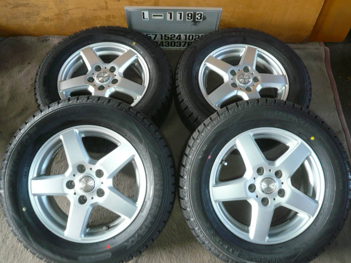 【限定セール，爆買い】 L-1193スタッドレス屋195/65R15アルミ付き４本 5J 114.3 5穴 +40 ⑳ お値打ち品 本州(スタッドレスタイヤ)｜売買されたオークション情報、yahooの商品情報をアーカイブ公開 - オークファン 5穴