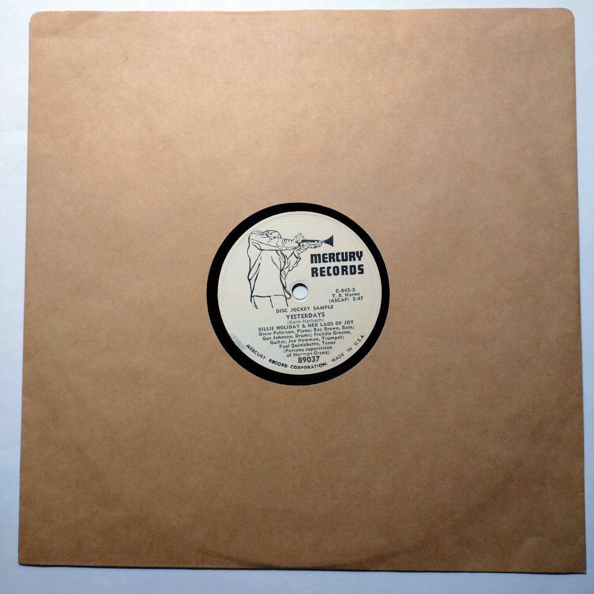  ＜SP盤＞ビリー ホリデイ BILLIE HOLIDAY & HER LADS OF JOY YESTERDAYS LOVER COME BACK TO ME(その他)｜売買されたオークション情報、yahooの商品情報をアーカイブ公開 - オークファン その他