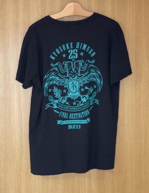 氷室京介 Tシャツ 25th NAKED ファイナル ハマスタ 青 ツアー 中古 