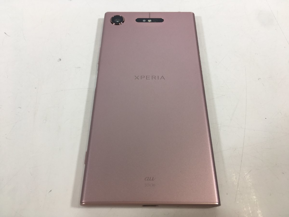 SONY ソニー Xperia エクスペリア XZ1 SOV36 ピンク SIMフリー au 判定