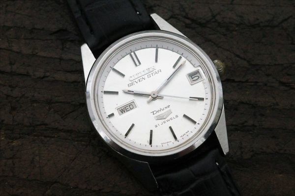 519 CITIZEN SEVEN STAR Deluxe 7 21JEWELS AT ACSS 52701-TA シチズン 