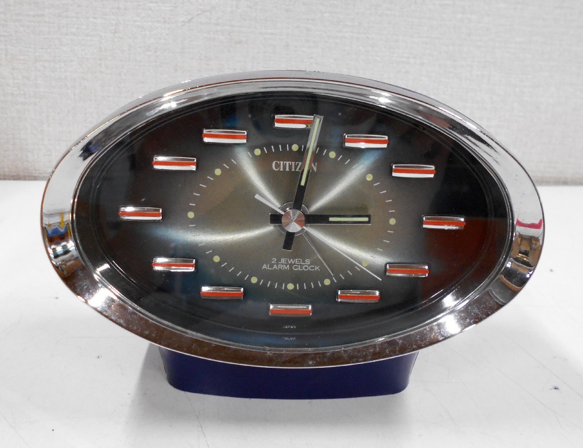 昭和レトロ CITIZEN シチズン アーモンドNK 51143A 手巻き式 目覚まし