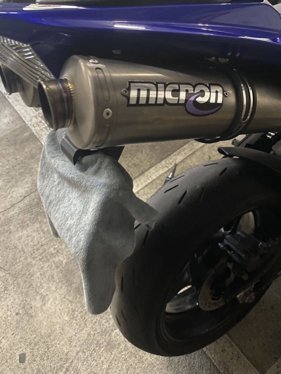 ヤマハ YZF-R1 4C8 (07-08) micron マイクロン製 スリップオンマフラー 