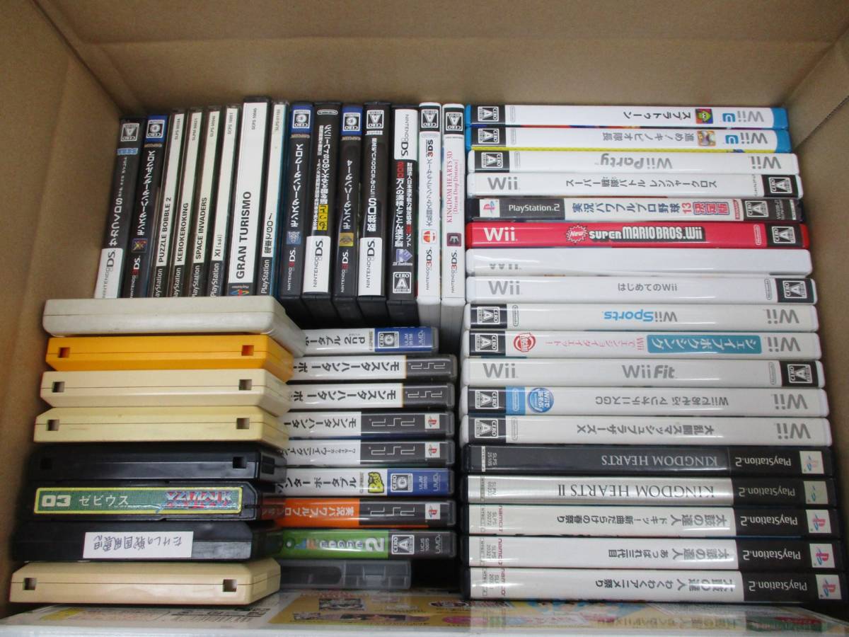 ゲームまとめ売り PS PS2 PS3 DS 3DS ゲームキューブ 2025，お得】 4171P ゲーム ソフト 大量ジャンク 約125個☆ WiiU Wii