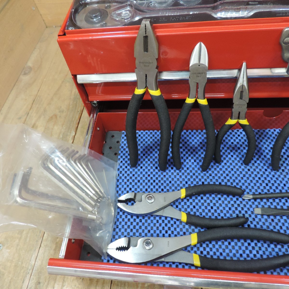 中古Aランク、美品】マスターグリップ/MASTERGRIP 工具セット 3段 