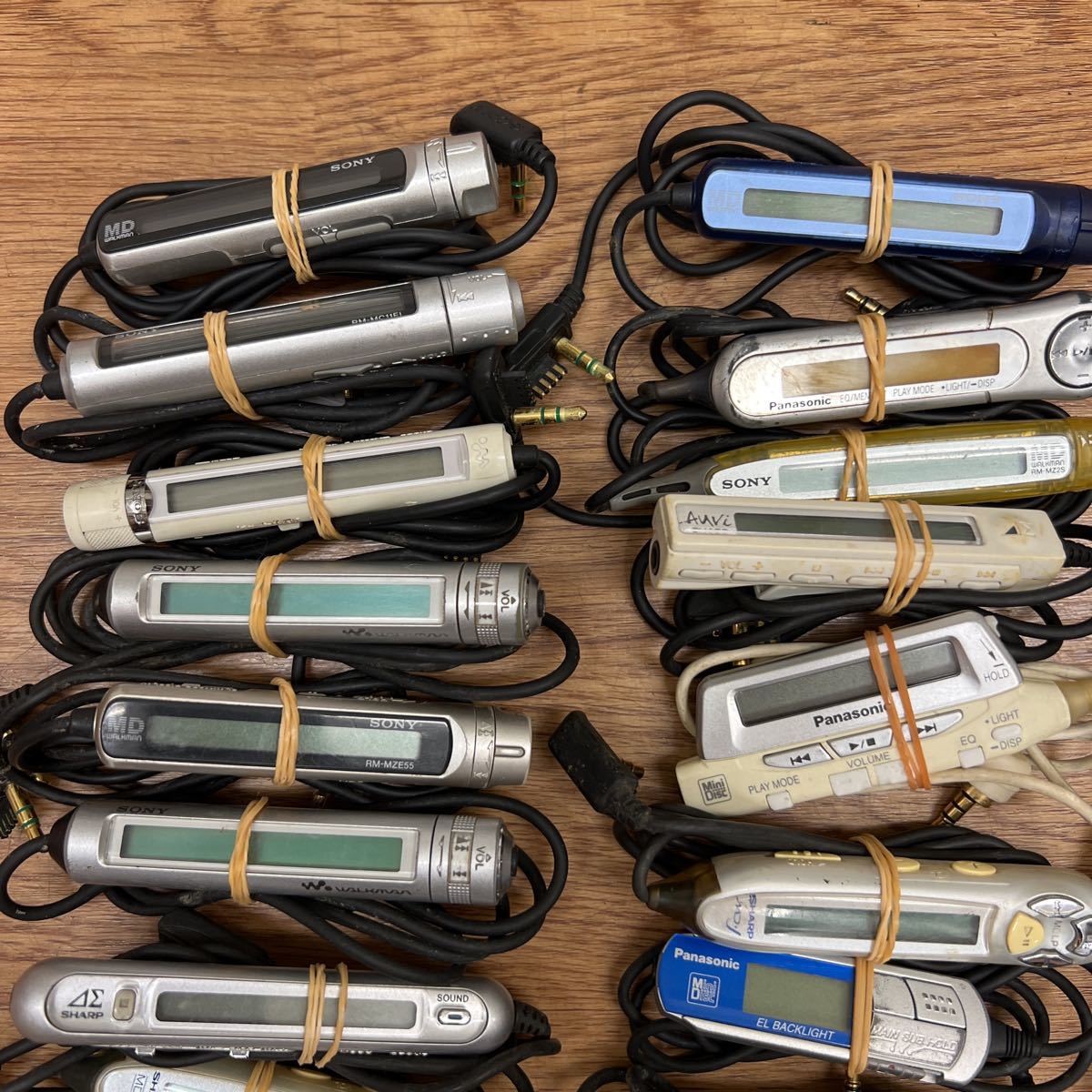 MD49 ポータブルMDプレーヤー リモコン 類 100個 まとめて SONY SHARP