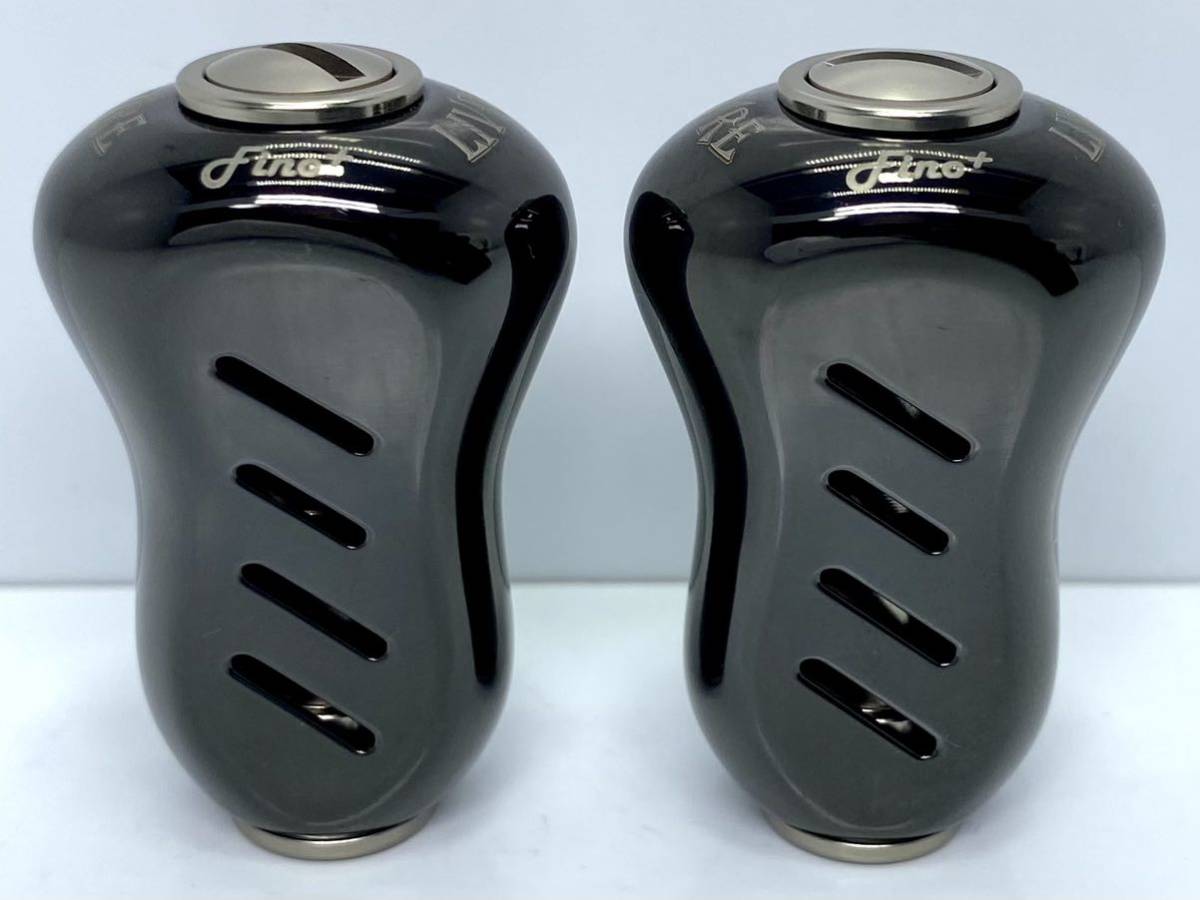 未使用 限定 オールブラック チタン シルバー リブレ フィーノ プラス ハンドルノブ 検）シマノ ダイワ ①