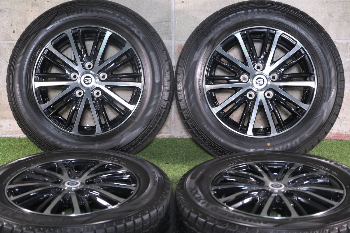 ＜バリ溝スタッドレス＞GYLE 15in 6J+53 PCD114.3 ダンロップ ウィンターマックスWM02 195/65R15 ノア ヴォクシー エスクァイア ストリーム