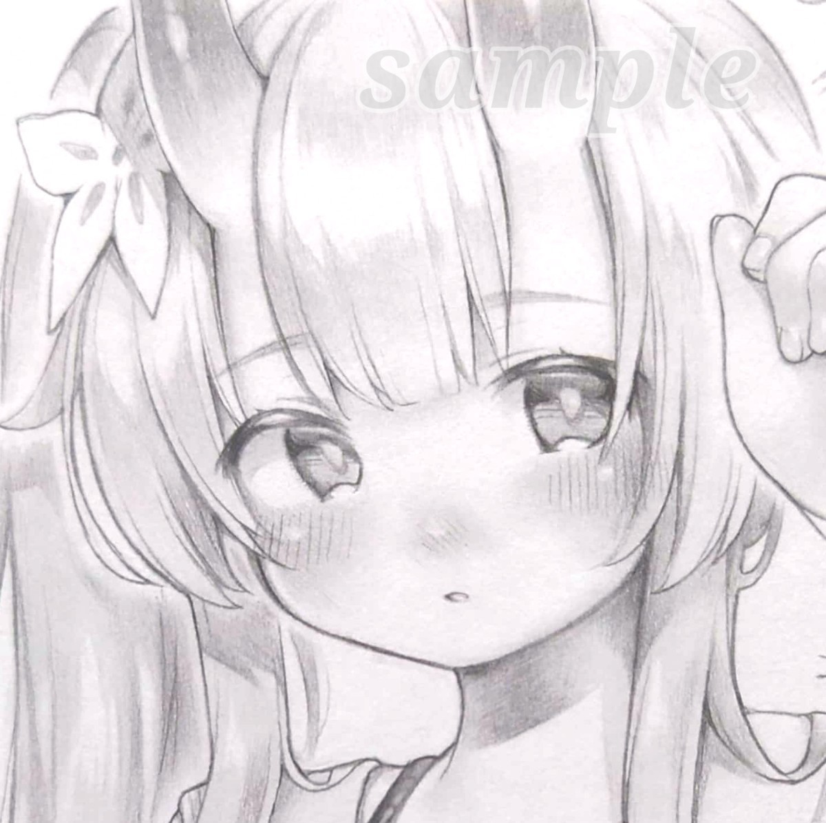 手描きイラスト オリジナル Yahoo!オークション B5 原画 女の子 水着