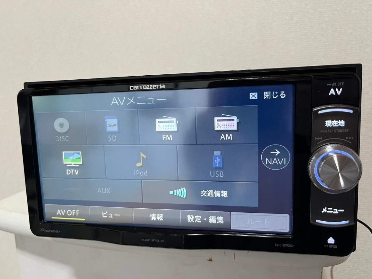 Pioneer カロッツェリア 楽ナビ 2018 型番：AVIC-RW302