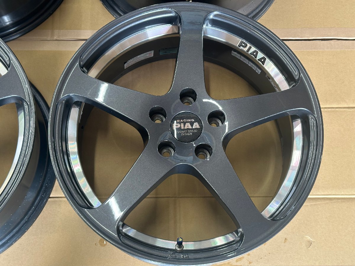 PIAA Racing ピア 18インチ 7.5J +48 5H PCD114.3 4本set エスティマ 