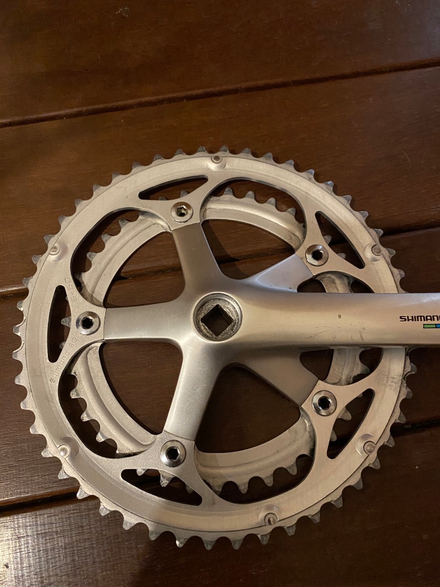 シマノ600クランク 165mm50ー39 SHIMANO クランクセット 165mm FC
