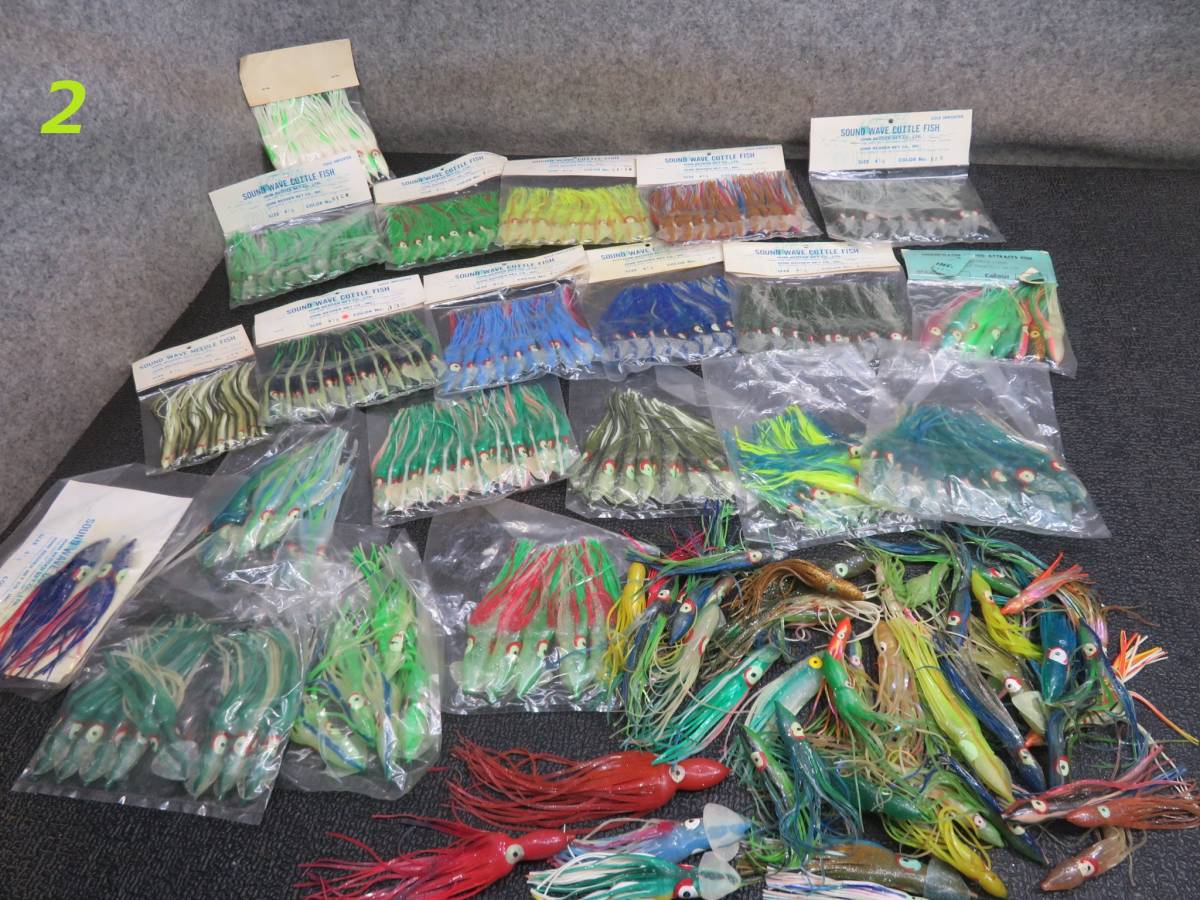 2TW-60) トローリング用 ルアー・ワーム まとめて : ワーム 60枚セット