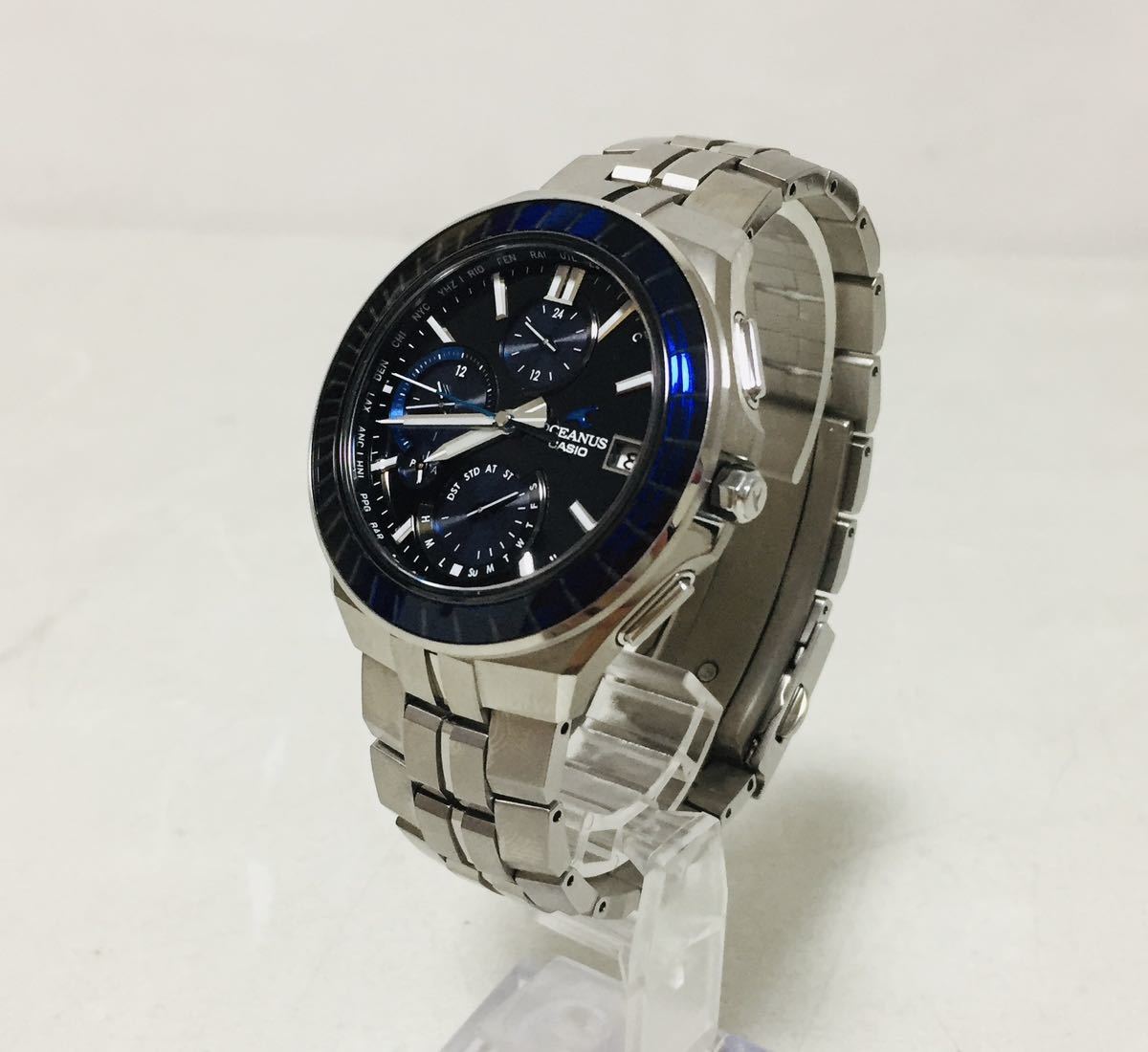 正規品 CASIO OCEANUS オシアナス OCW-S5000EK-1AJF 江戸切子 世界限定