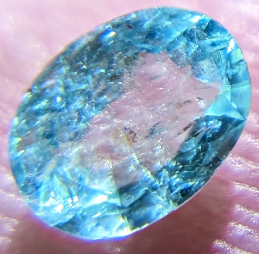 小さいけどブラジル産 天然パライバトルマリン 0.18ct ネオン 