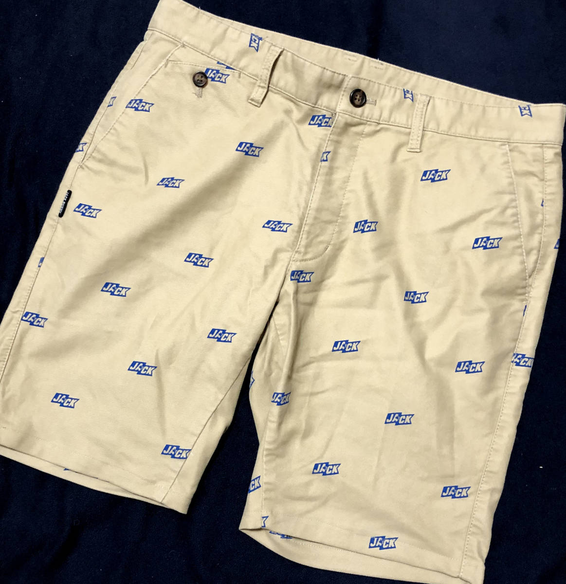 夏向け★Jack Bunny ジャックバニー★やや厚手　コットンチ　ひざ丈ハーフパンツ★W８８～９０ｃｍ位★メンズＬサイズ位★全国送料２１０円