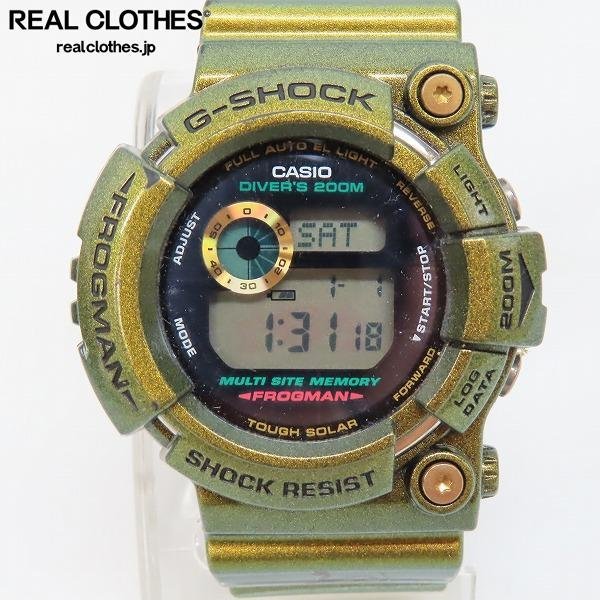 【ジャンク】G-SHOCK/G-ショック FROGMAN 四神 白虎 ゴールドディフェンダー GW-200GM-9JF /000