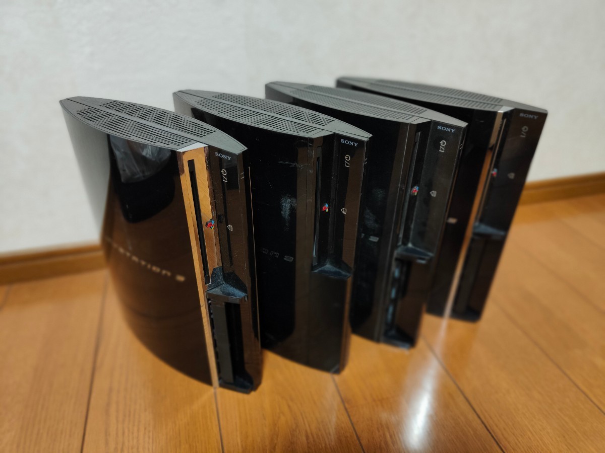 ジャンク】PS3本体セット CECHA00/3台 CECHB00/1台 ※外見B00、中身A00が