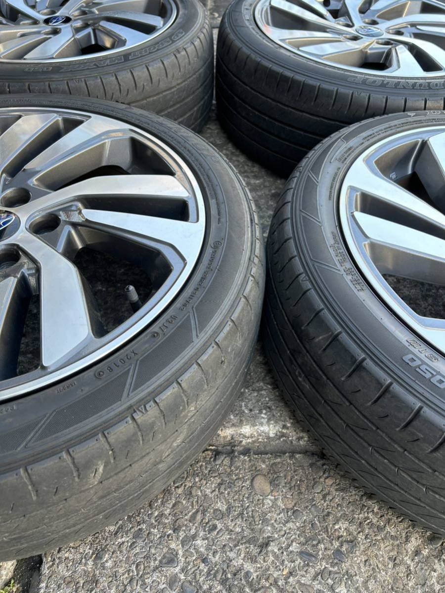 美品 レヴォーグ スバル純正アルミホイール 225/45R18 バリ山