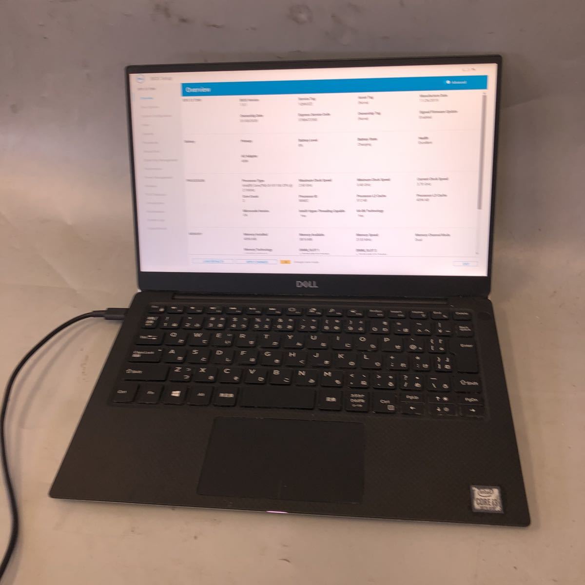 JXJK3140【ジャンク】DELL XPS 13-7390/Core i3-10110U 2.1GHz/メモリ