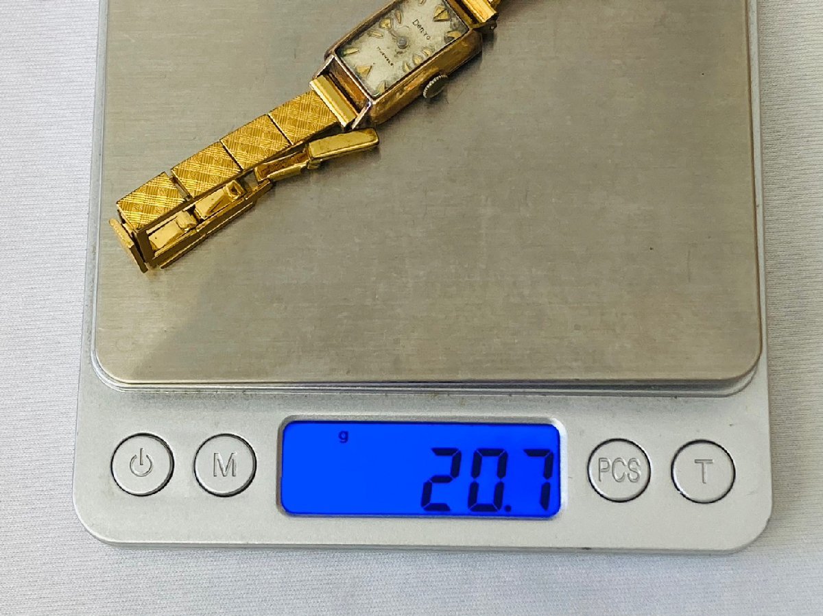 ☆Den-roデンロ 腕時計 手巻き 17JEWELS K18.750刻印あり ヴィンテージ