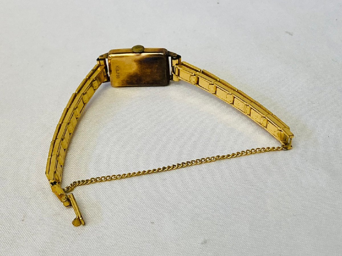 ☆Den-roデンロ 腕時計 手巻き 17JEWELS K18.750刻印あり ヴィンテージ