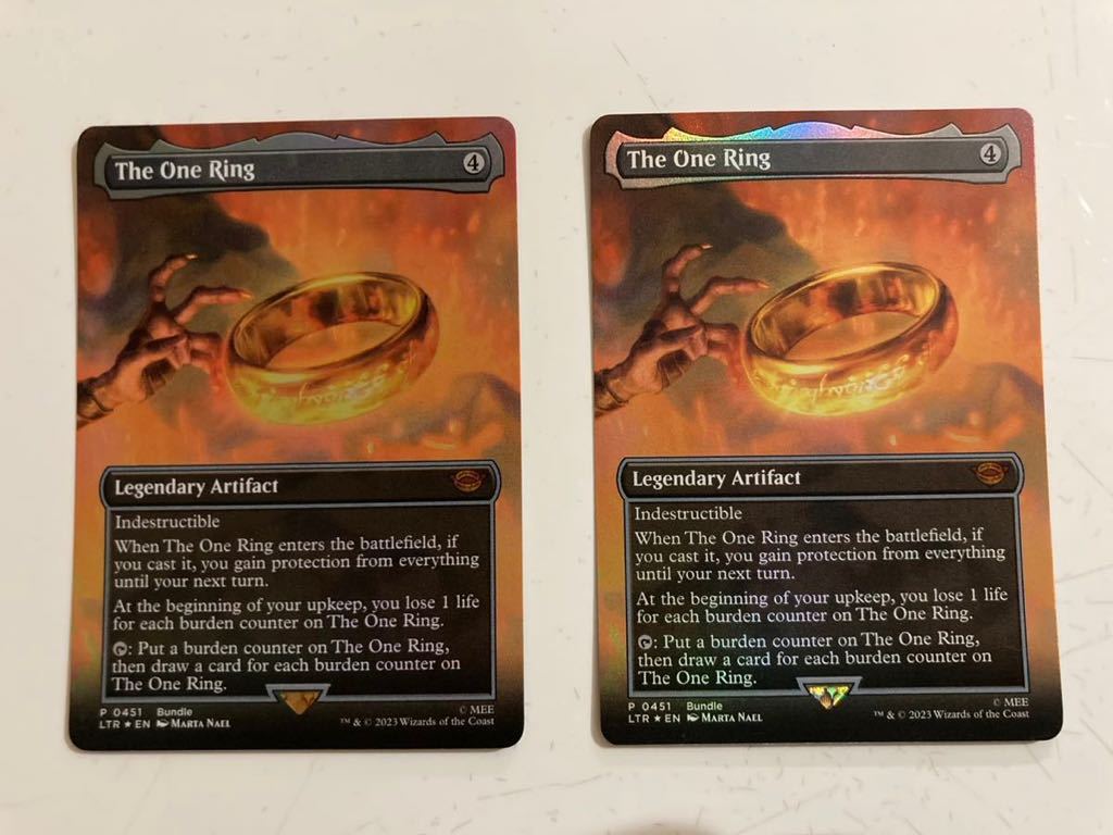 一つの指輪/The One Ring foil 一つの指輪⁄ 英語版 Foil 2枚