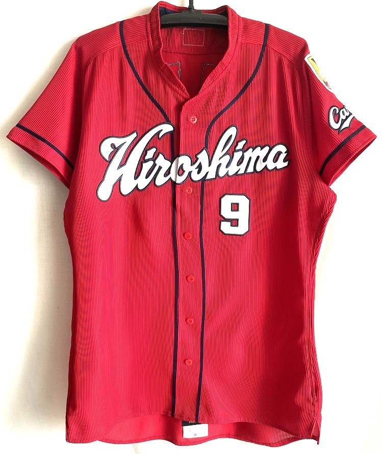 デサント 広島東洋カープ 2018年 ビジタープロコレユニフォーム♯9 丸佳浩 XO PROMADE