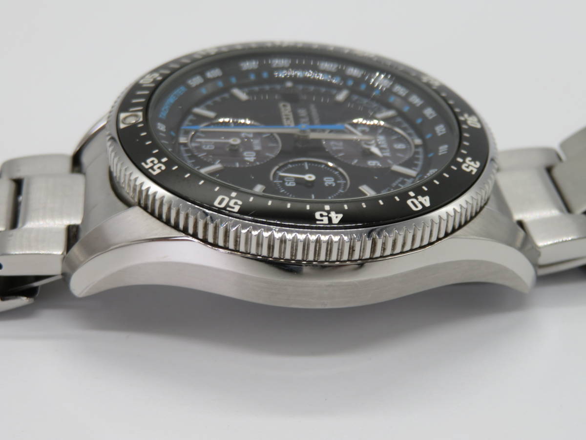ジャンク品 SEIKO（セイコー) クロノグラフ SOLAR シルバー×ブラック 