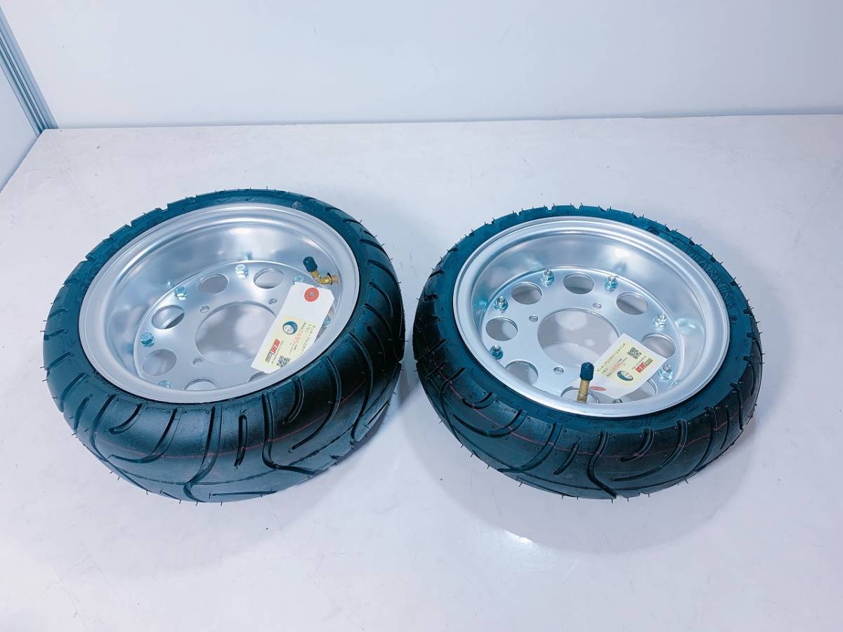 25n 120 モンキーアルミホイール 8インチ 3.00J ホンダ モンキー/ゴリラ タイヤセット バイクタイヤ YUANXING 現状品