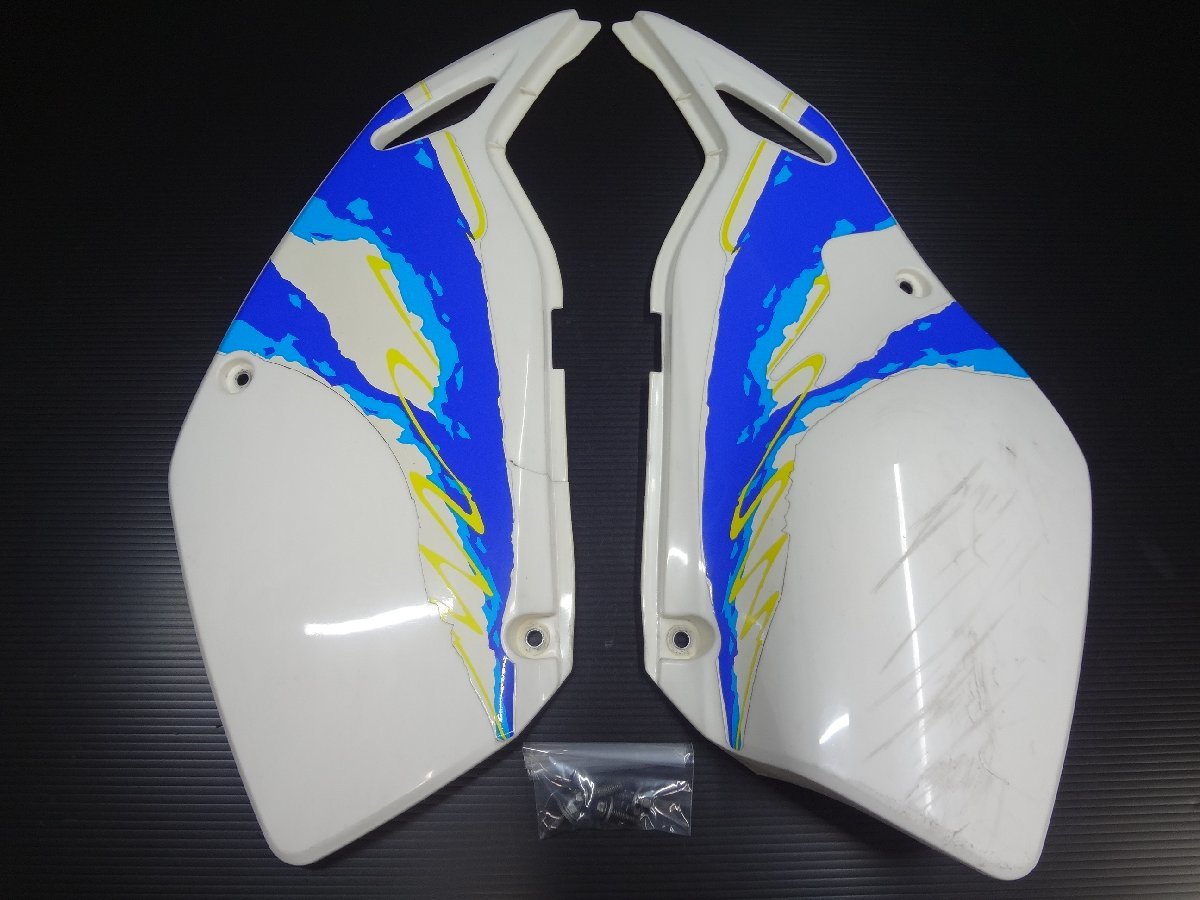 カワサキ　KLX250SR　サイドカバー左右　破損無し　（規制前　LX250DE　D-トラッカー　実動走行車両より　動画あり　モタード仕様