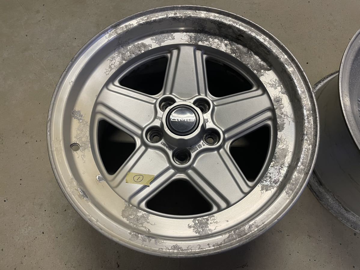 売切り・当時物・AMG風・ヒトデホイール・8J-16off＋2・中古2本セット