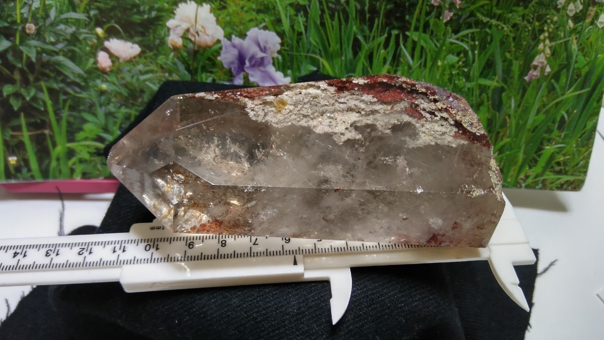 0712ー3。水晶&赤銅鉱?..356g