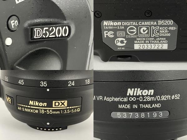 Nikon ニコン D5200 AF-S DX NIKKOR 18-55mm F3.5-5.6G VR KIT デジタル