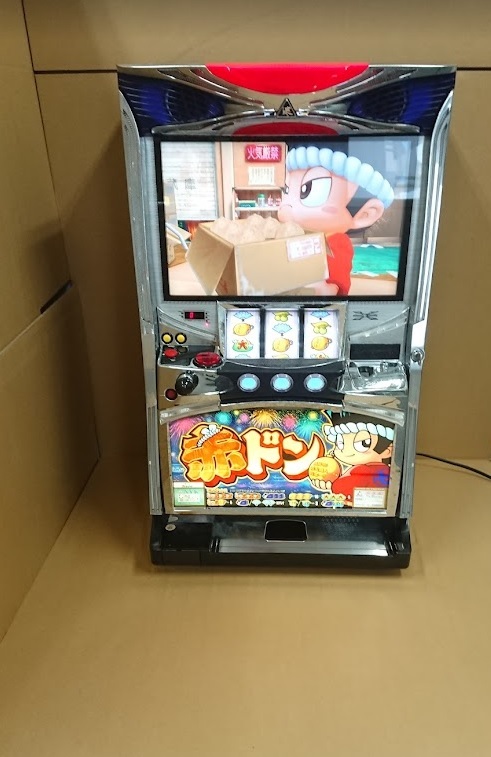 パチスロ　実機　ミズホ　赤ドン3　　レトロ　当時物　スロット