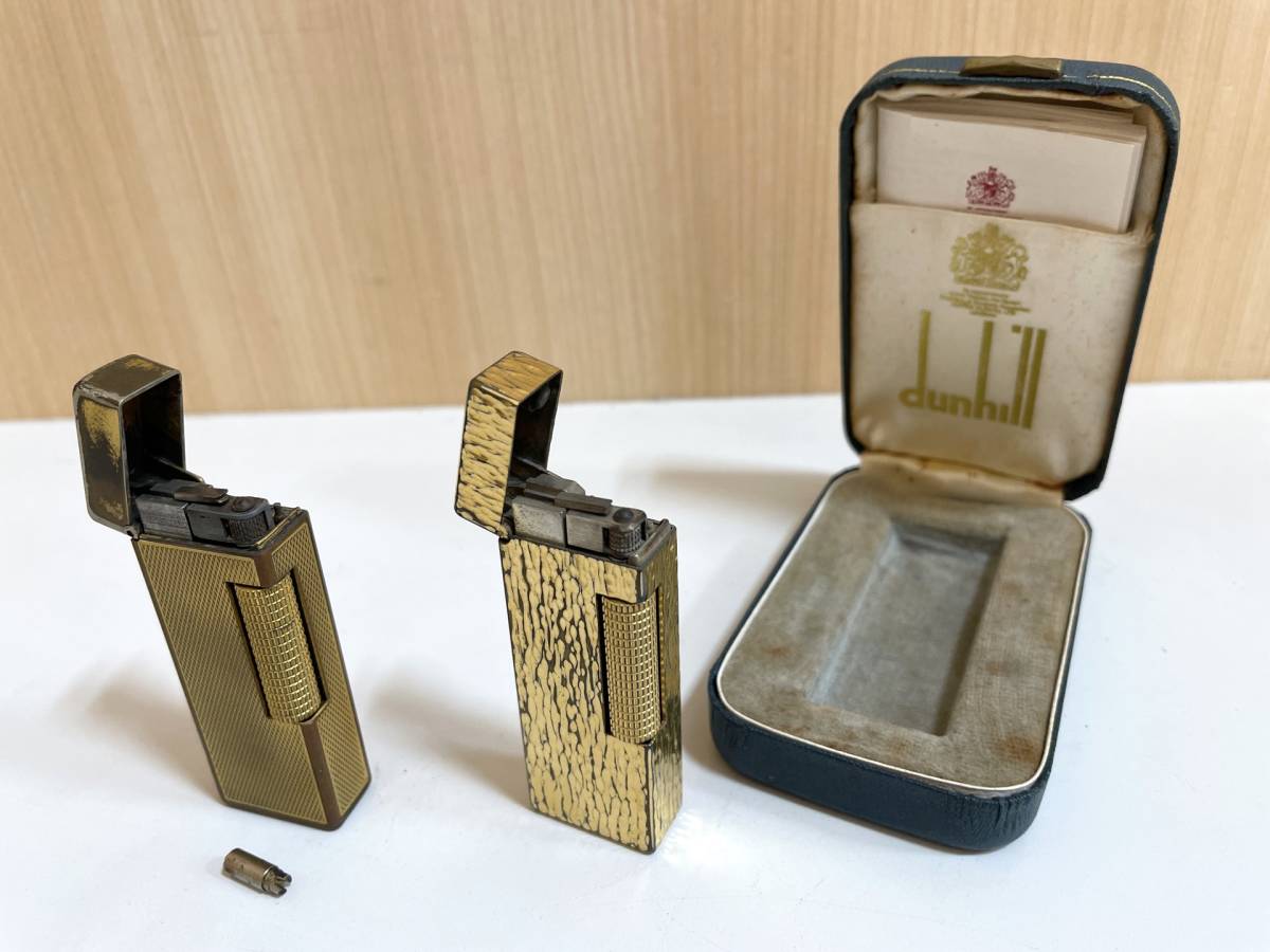 【人気セール，人気】 ダンヒル dunhill ガスライター ヴィンテージ品 ゴールドカラー 動作未確認 2点セット うち1点一部不具合あり 管GARR(ダンヒル)｜売買されたオークション情報、yahooの商品情報をアーカイブ公開 ダンヒル