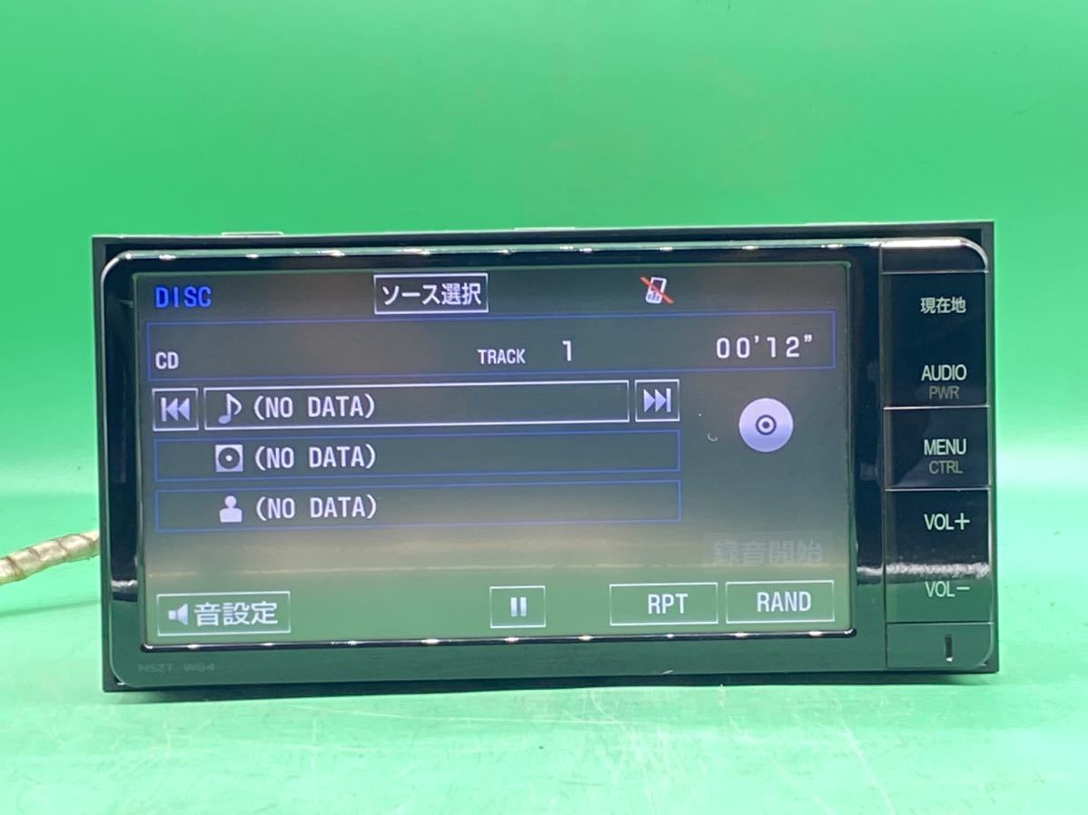 トヨタ純正 メモリーナビ NSZT-W64地図データ2015年チェックok トヨタ