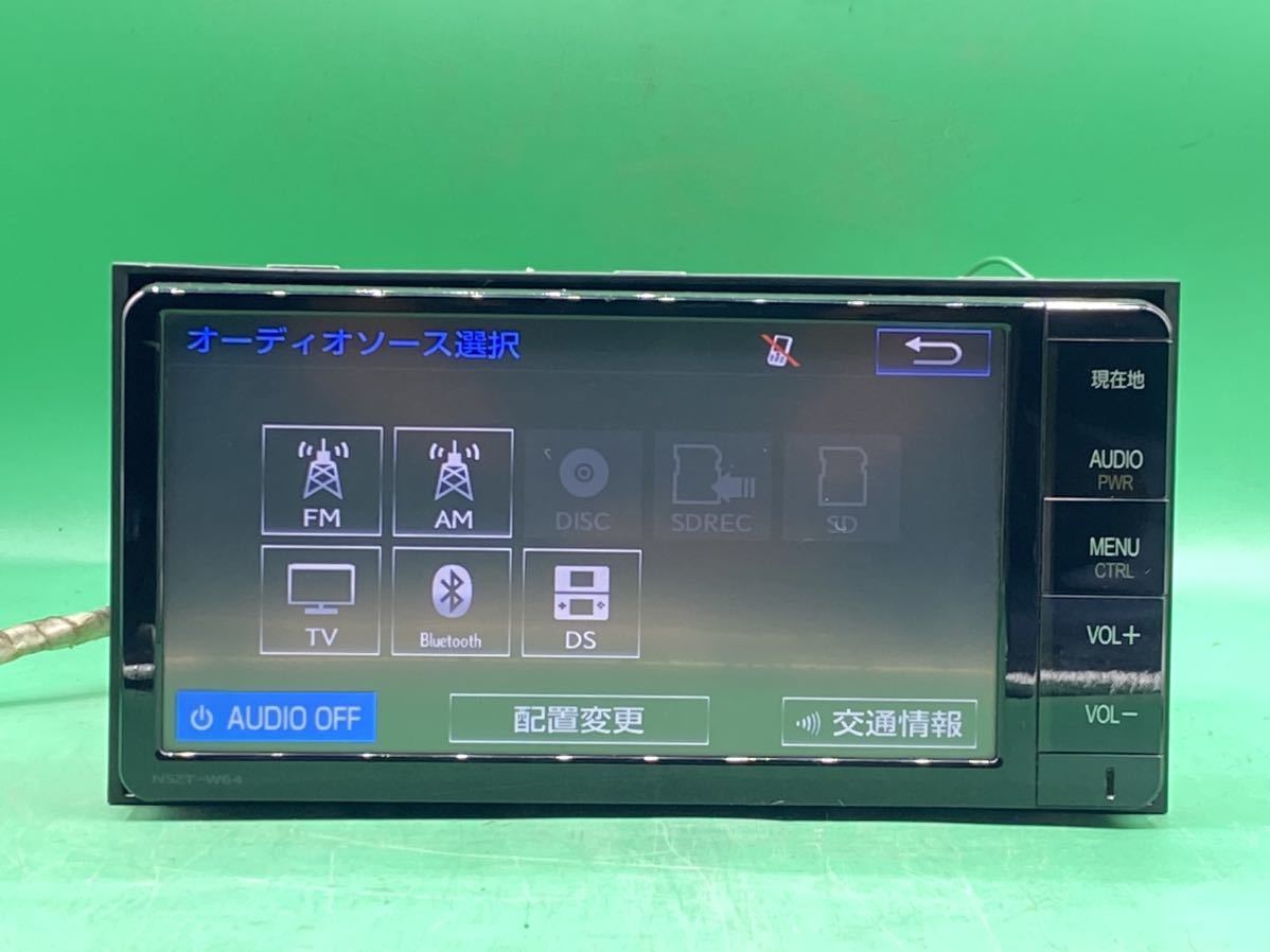 トヨタ純正 メモリーナビ NSZT-W64地図データ2015年チェックok トヨタ