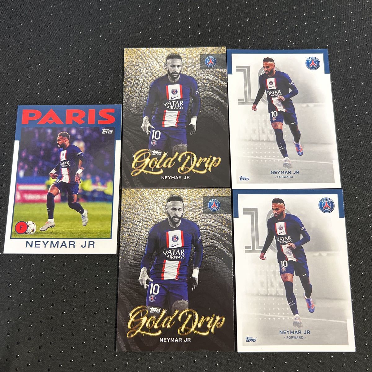 5枚セット】 NEYMAR JR Topps TEAM SET PARIS SAINT GERMAIN 2022/2023 