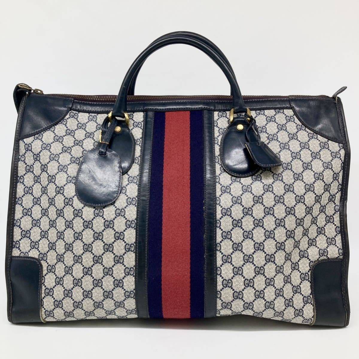 GUCCI グッチ オールド ボストンバッグ シェリーライン GGスプリーム