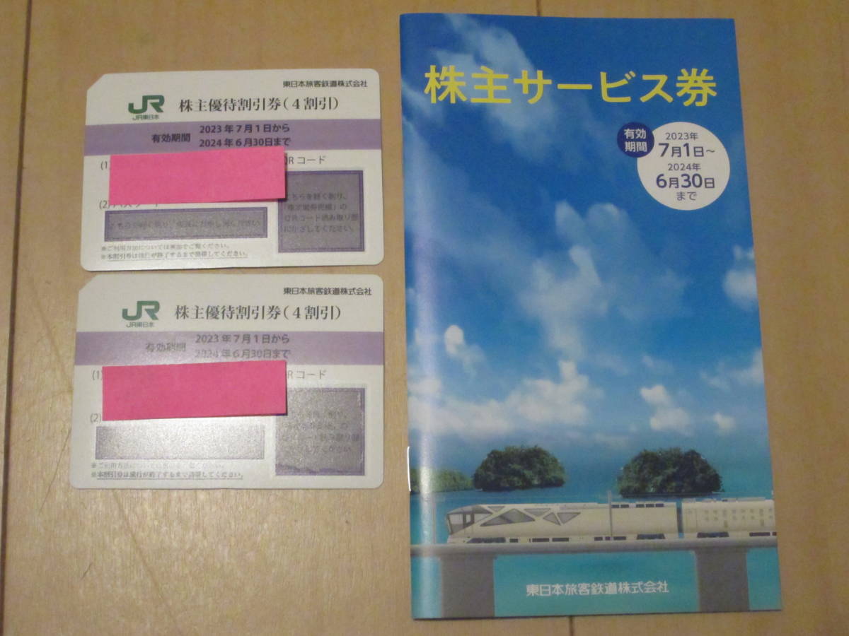 JR東日本 公式通販 JR東日本株主優待券（4割引）3枚セット 株主優待券 