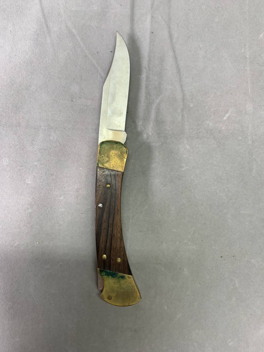 6＃H3c/1543　BUCK バック 折りたたみナイフ フォールディングハンター 110 アウトドア ケース付 現状/未確認　定形外510/60サイズ