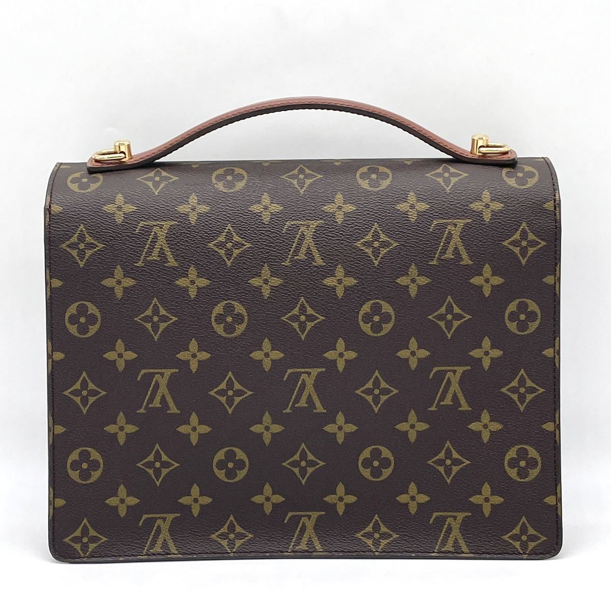 1円 極美品 LOUIS VUITTON ルイヴィトン モノグラム モンソー 2way 