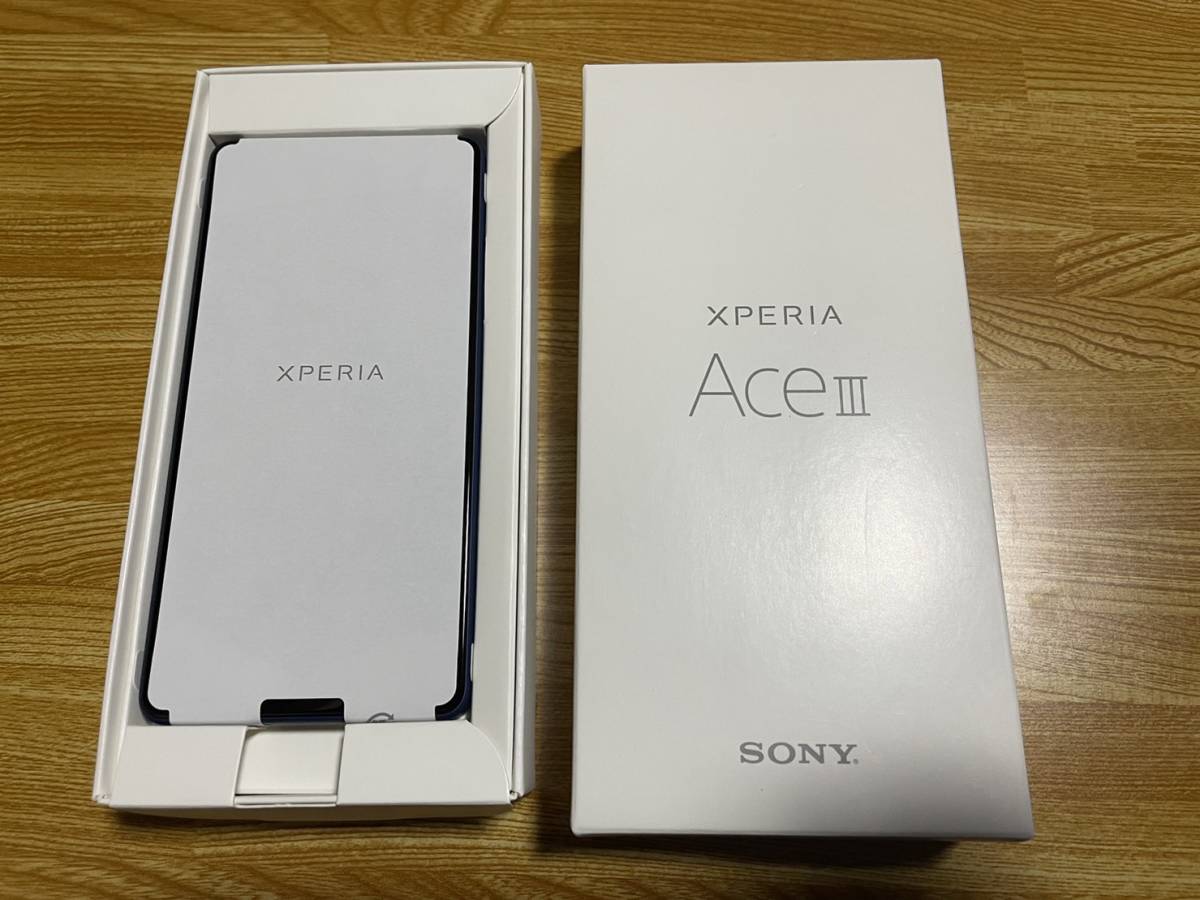 ワイモバイル版 Xperia Ace III A203SO ブルー SONY XPERIA Ace III 