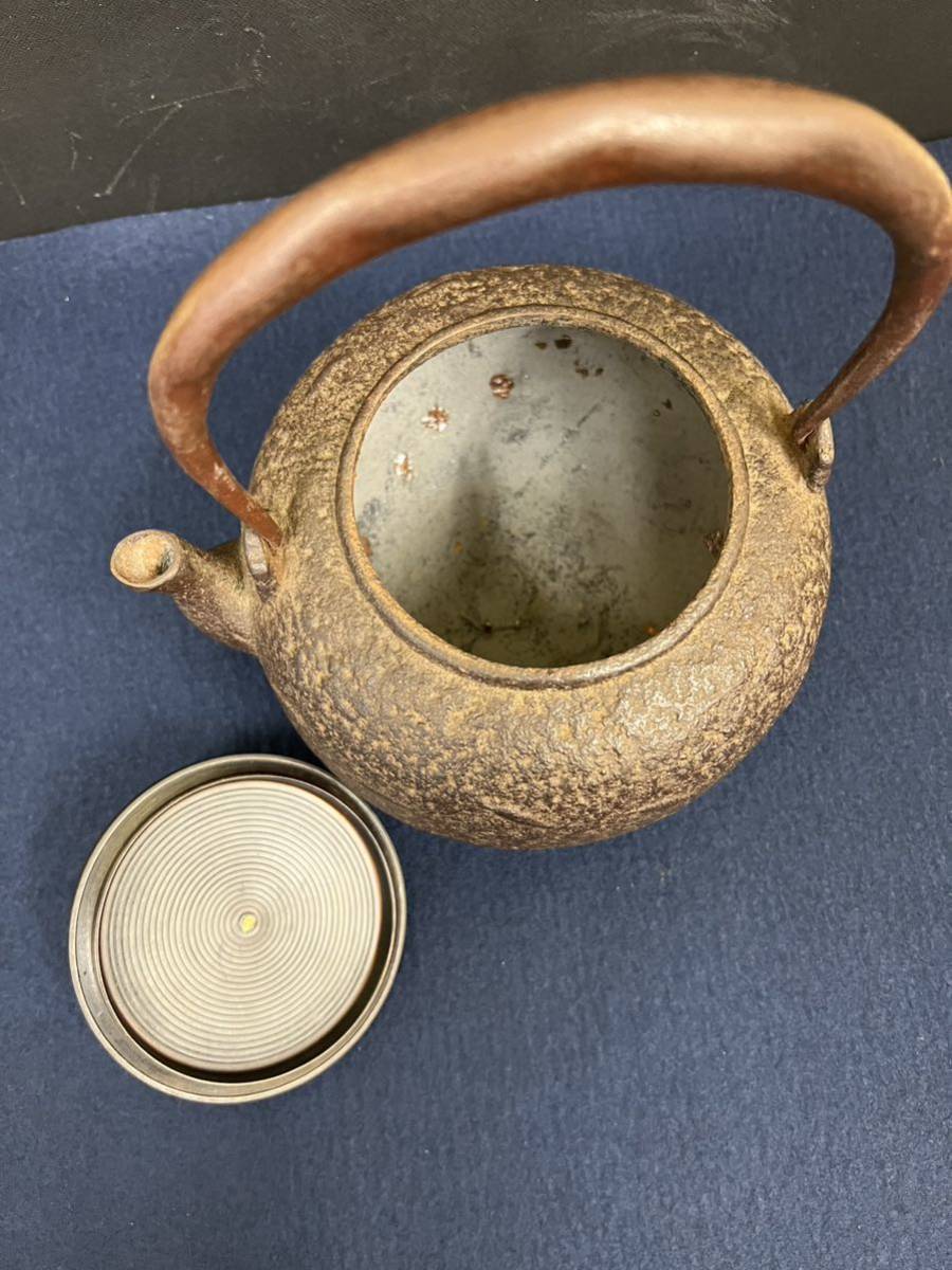 京都鉄瓶 玄々斎銘 茶道具 鉄器工芸品 鉄製丸型鉄瓶 時代物 楽天市場