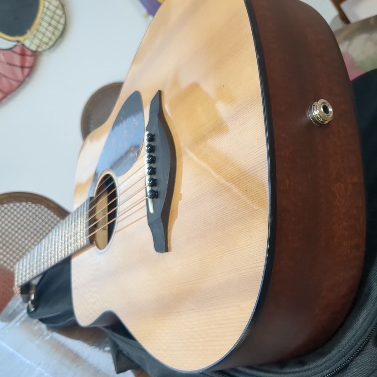 良音/YAMAHA　FG-junior JR-2 改ミニエレアコ JR2 YAMAHA - FG-junior 良音⁄YAMAHA FG-Junior JR-2 改ミニエレアコ