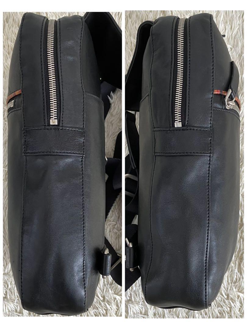 ポールスミス ボディバッグ オールレザー ブラック クロスボディ 金文字ロゴ Paul Smith ポールスミス メンズ オールレザー 金文字ロゴ 美品 クロス