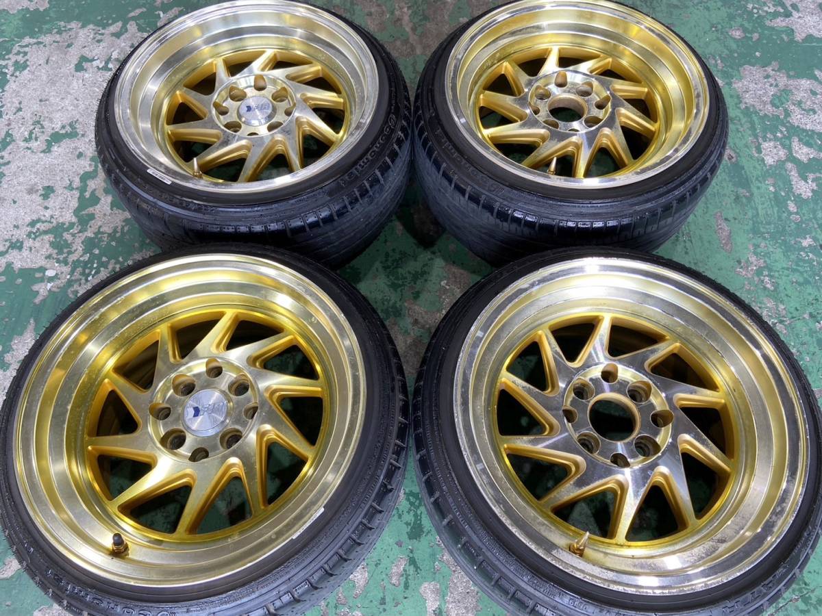 目立つならコレ! F1R F07 8j×15インチ +25 PCD100-4 ATR-K 165/45R15 