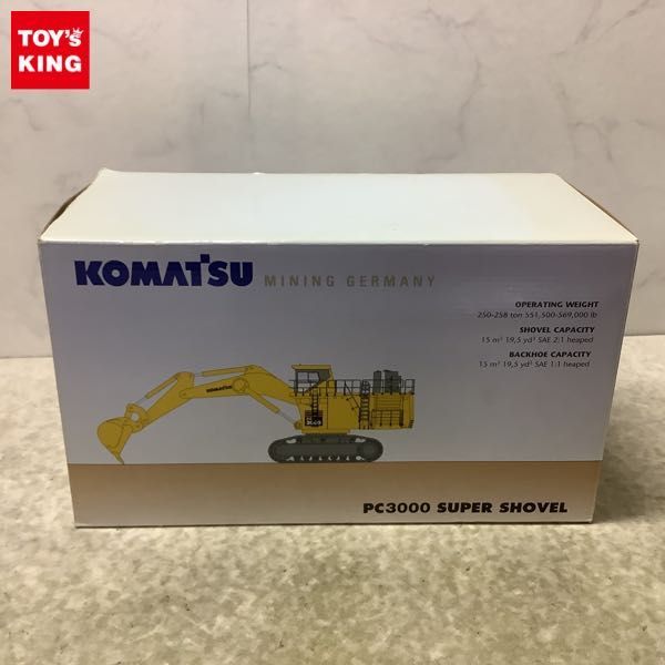 1円〜 コマツ 1/50 PC3000 スーパーショベル ミニカー 建設車両、作業